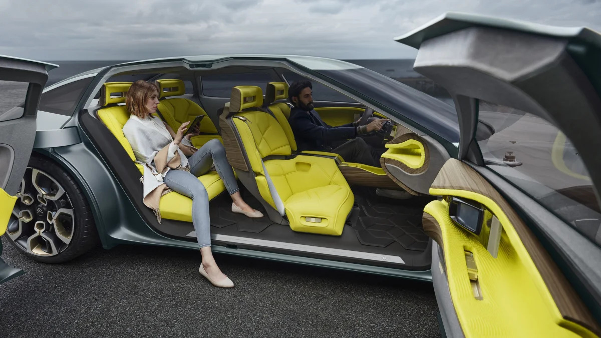 Citroen CXperience interior with people