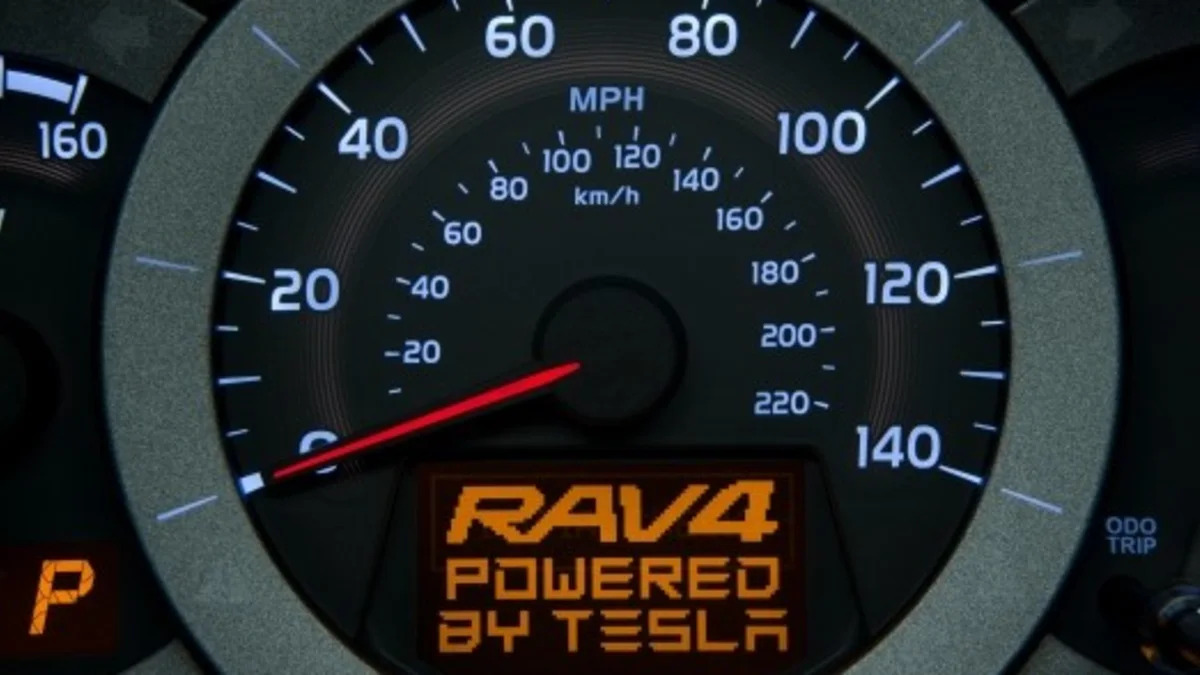 Toyota teases the RAV4 EV ahead of the 2010 LA Auto Show