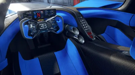 <h6><u>Bugatti reveals track-only Bolide's purpose-designed interior</u></h6>