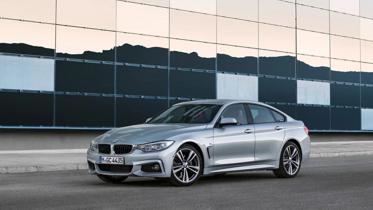 BMW 4 Series sedan in silver