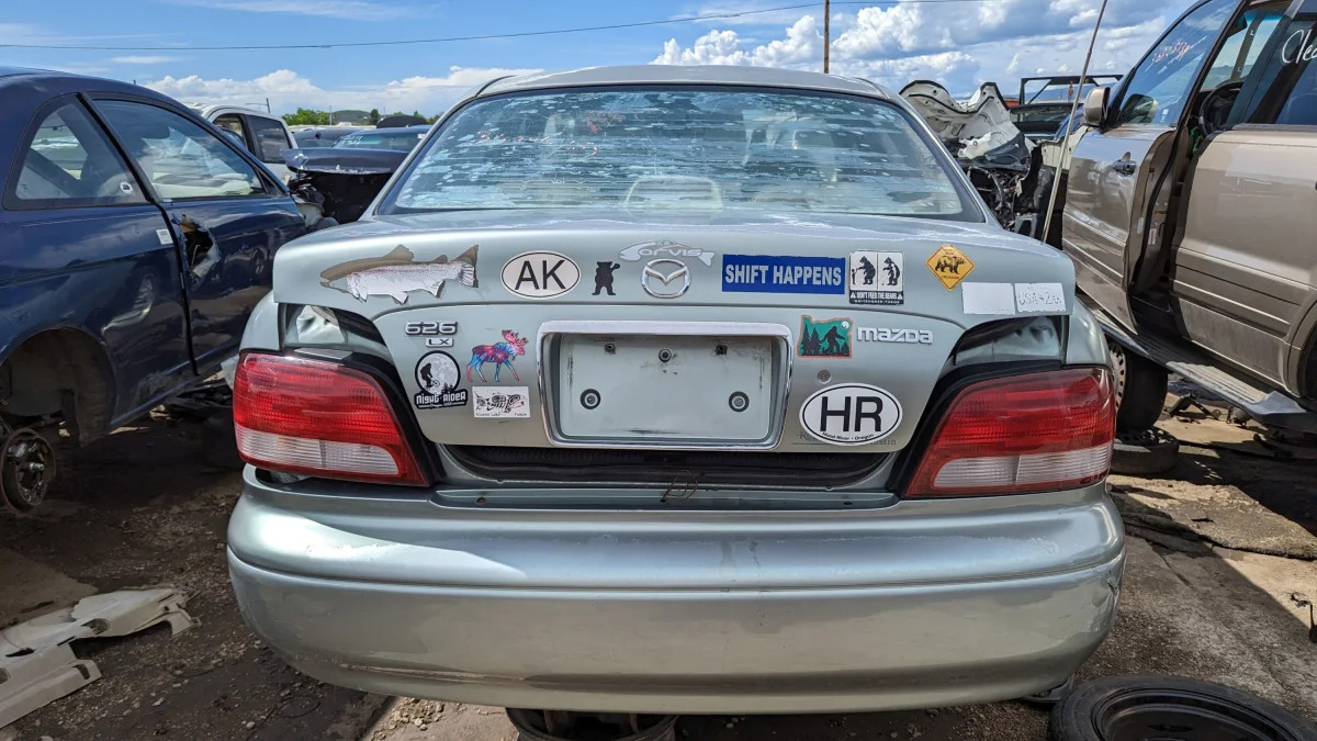 42 - 1999 Mazda 626 in Colorado junkyard - photo by Murilee Martin