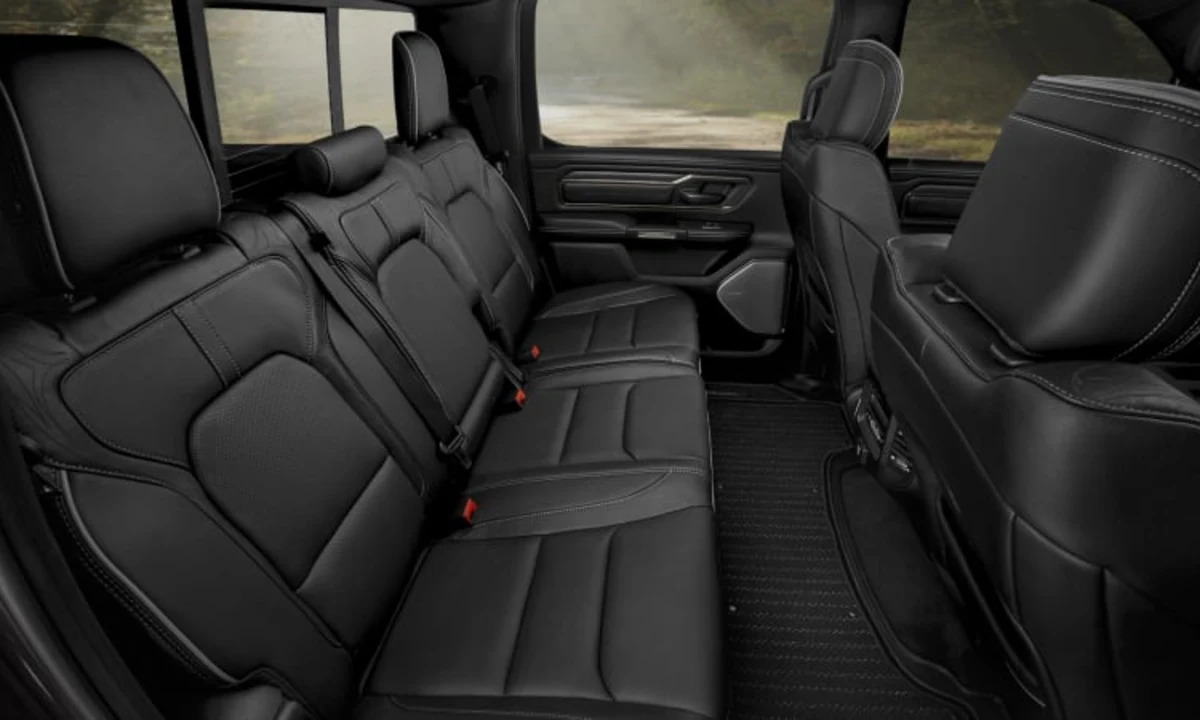 2021 Ram 1500 Backseat Driveway Test  Rear space, reclining back seat,  child seats - Autoblog
