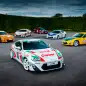 Toyota GT86 in classic liveries group shot
