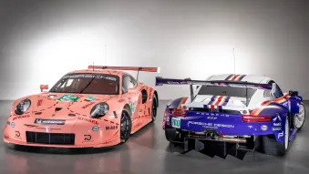 Retro Porsche 911 RSR race cars