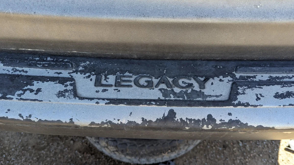 46 - 1998 Subaru Legacy Outback wagon in Colorado junkyard - photo by Murilee Martin