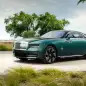 2024 Rolls-Royce Spectre in Imperial Jade front three quarter
