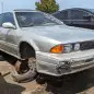 99 - 1994 Mitsubishi Diamante sedan in Oklahoma junkyard - photo by Murilee Martin