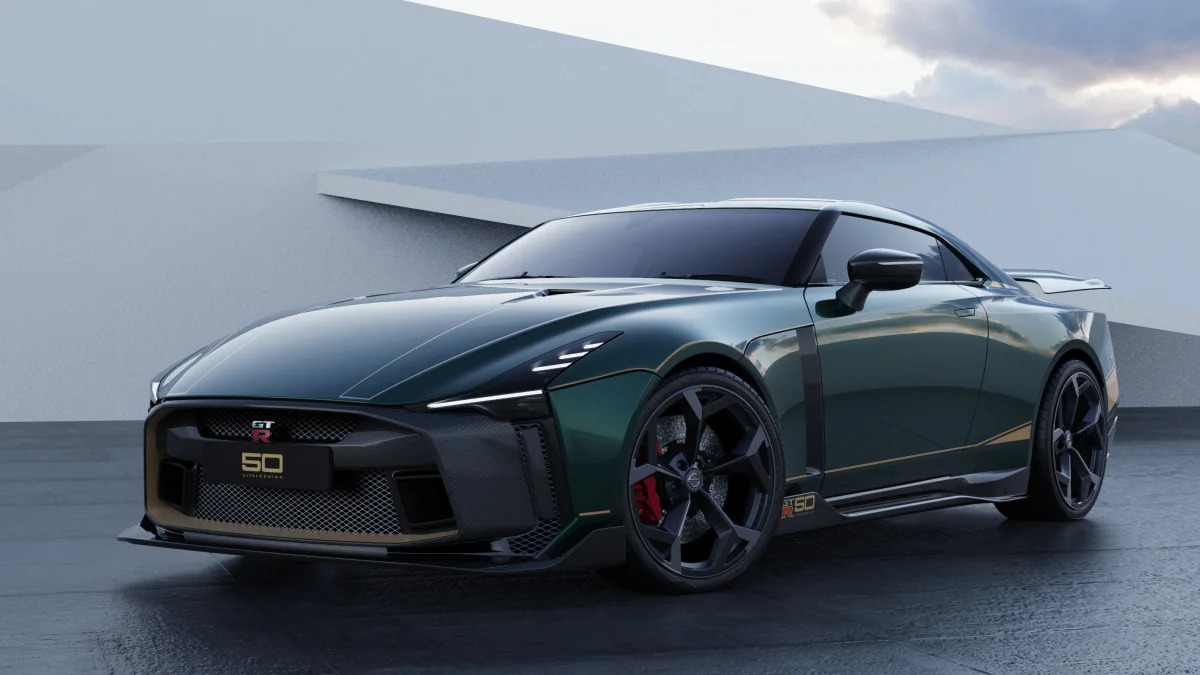 Nissan GT-R50 by Italdesign production rendering Green FR34