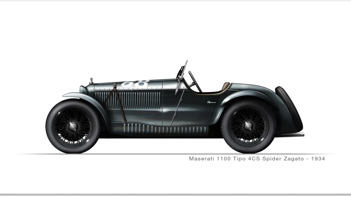 1934 Maserati 1100 Tipo 4CS Spider Zagato