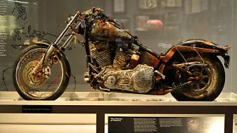 Harley-Davidson Museum's tsunami motorcycle