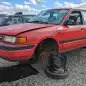 99 - 1992 Mazda Protege Sedan in California junkyard - photo by Murilee Martin