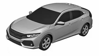 Honda Civic Hatchback Patent Drawings
