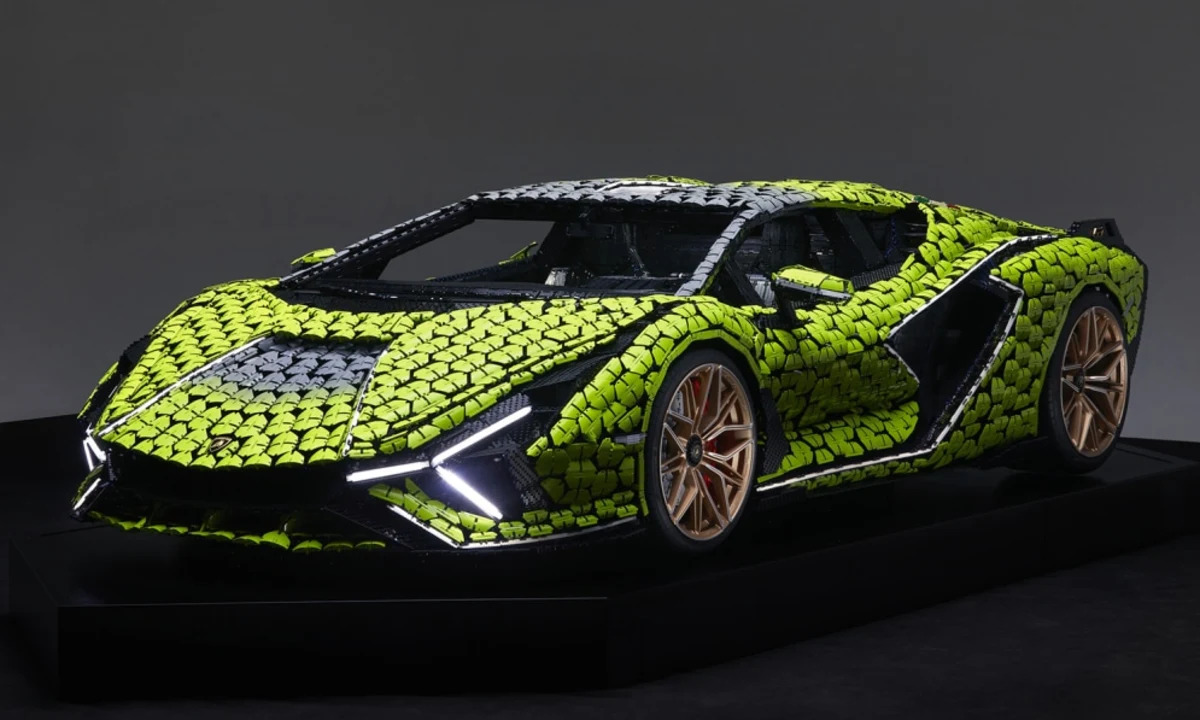 Lego Lamborghini Sian is a life-size, 400,000-piece masterpiece - Autoblog