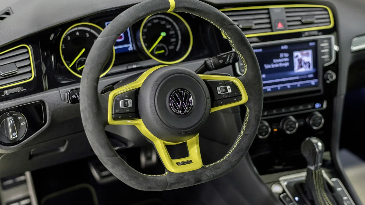 VW Golf GTI Dark Shine edition studio dashboard