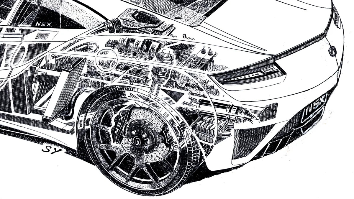 Acura NSX Cutaway Image