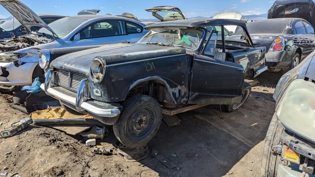 40 - 1962 Triumph Herald in Colorado junkyard - photo by Murilee Martin