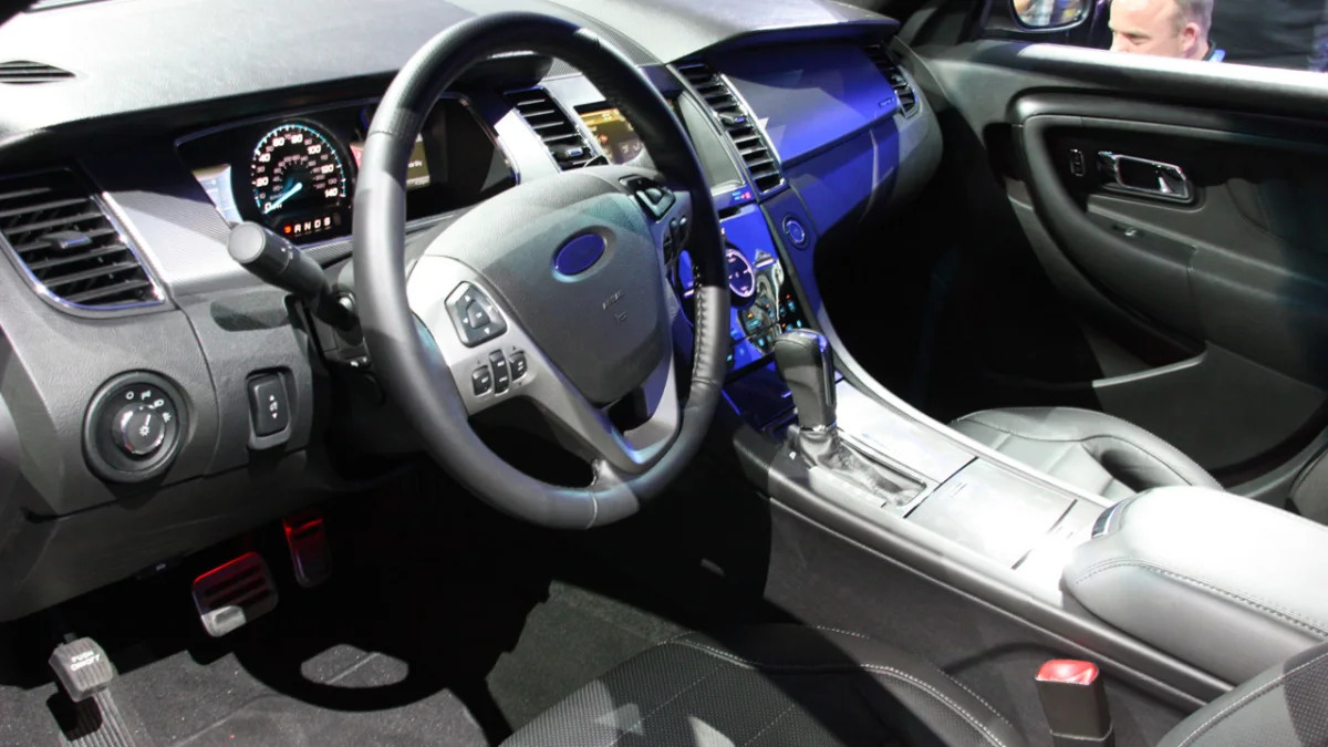 2013 Ford Taurus SHO interior at the 2011 New York Auto Show