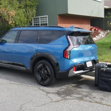 Kia EV9 Luggage Test: How much fits behind the third row (and frunk)?