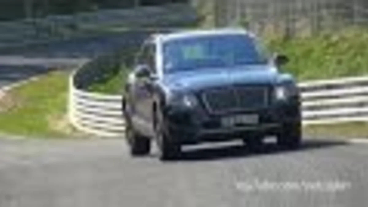 Bentley Bentayga SUV at the Nurburgring