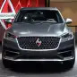 The Borgward BX7 TS, resurrecting the Borgward brand name after 50 years, unveiled at the 2015 Frankfurt Motor Show, front view.