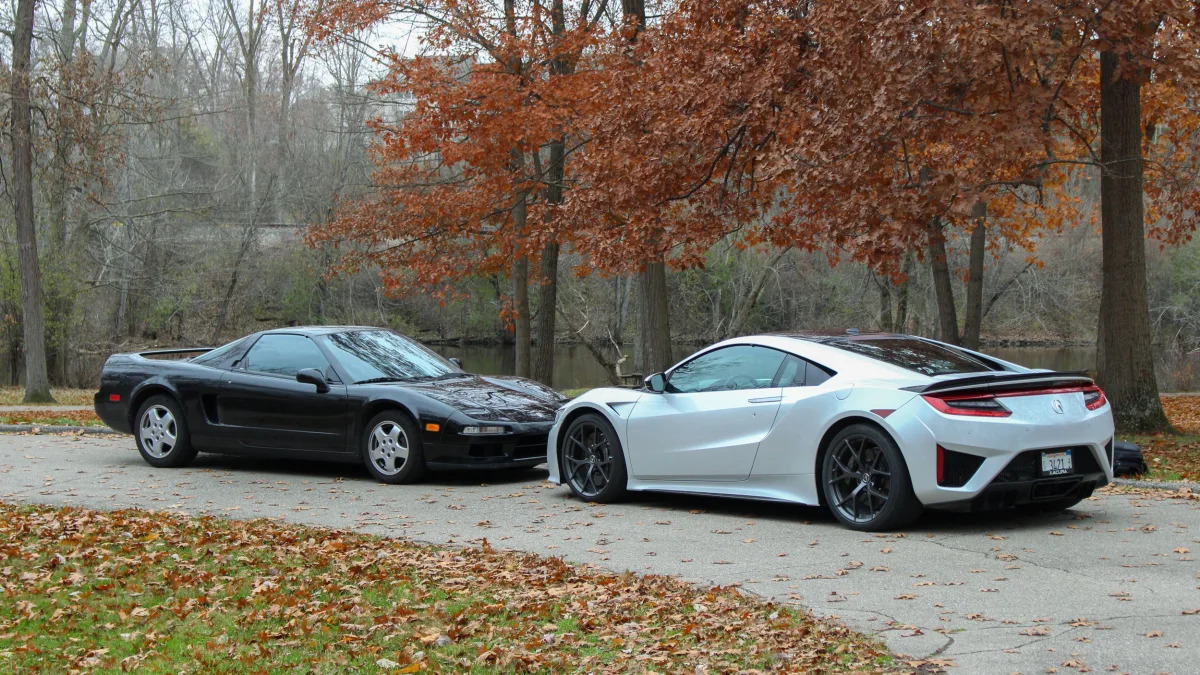 2019 Acura NSX and 1991 Acura NSX