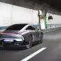 Mercedes-Benz EQXX rear in tunnel