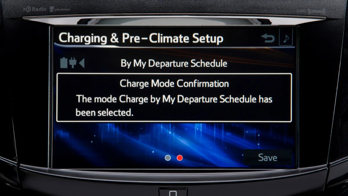 Toyota RAV4 EV infotainment screen
