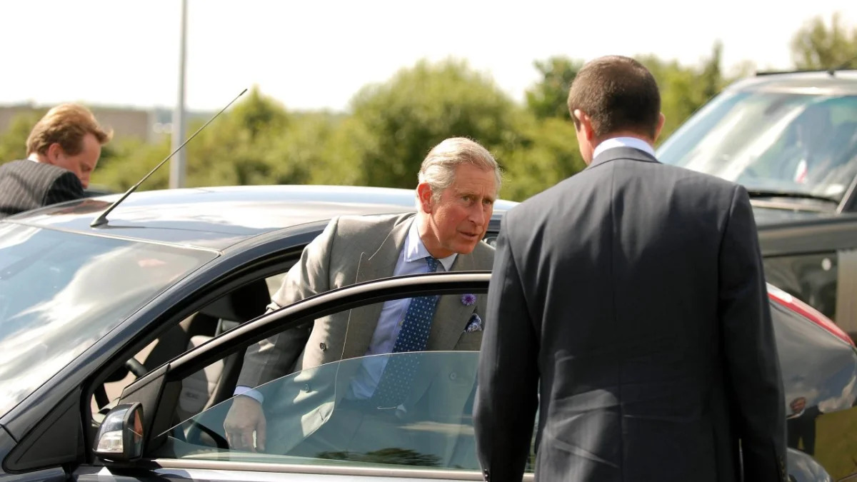 Prince Charles tests drive a 70 MPG Ford Focus