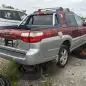 99 - 2003 Subaru Baja in Louisiana wrecking yard - photo by Murilee Martin