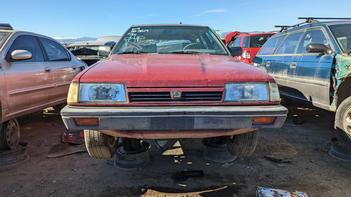 49 - 1991 Subaru Loyale Wagon in Colorado junkyard - photo by Murilee Martin