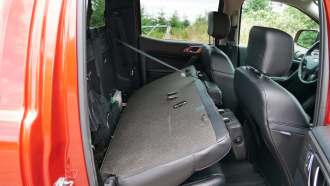 Ford Ranger SuperCrew Luggage Test  Back seat cargo capacity - Autoblog