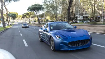 Maserati GranTurismo Folgore testing in Rome