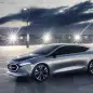 Mercedes Concept EQA revealed at the 2017 Frankfurt Motor Show, front three-quarter.