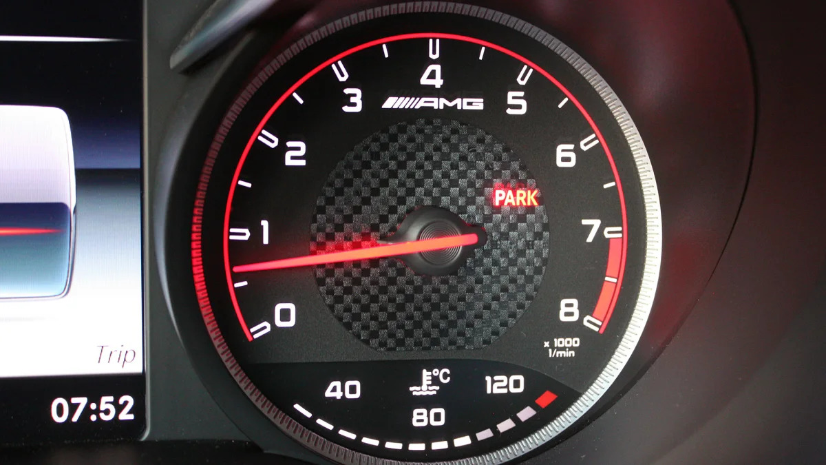 2015 Mercedes-AMG C63 S tachometer