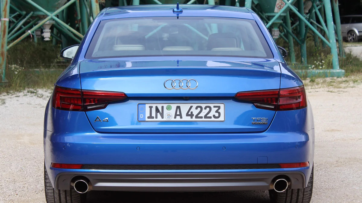 2017 Audi A4 rear view