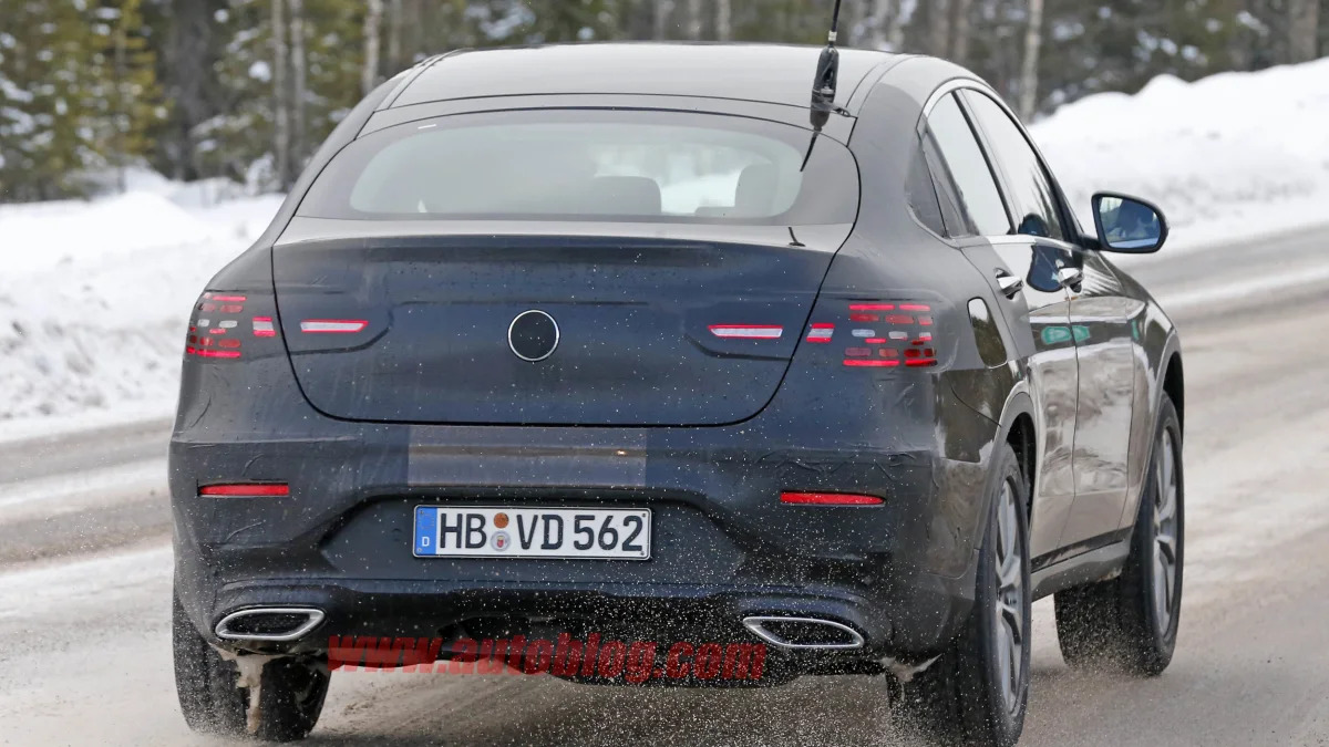 Mercedes GLC Coupe brown prototype rear