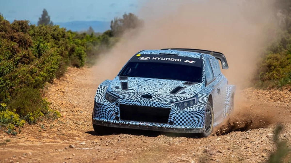 Hyundai begins testing i20 N  hybrid WRC race car