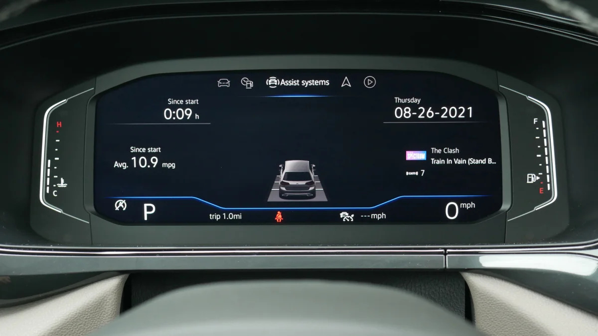 2022 Volkswagen Taos Digital Cockpit expanded info driver assist