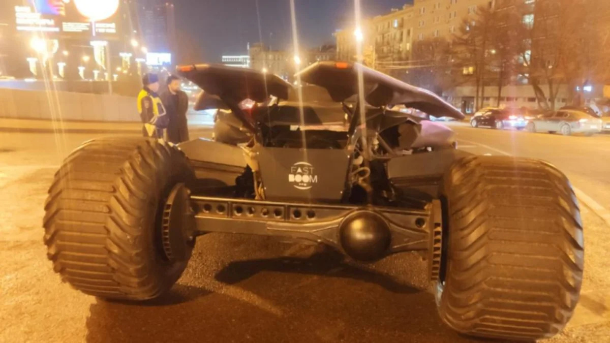 Batmobile in Moscow