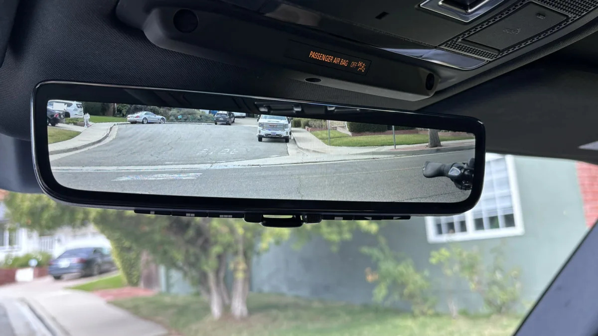Rear view with digital mirror