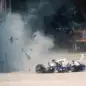 Formula One Driver Ayrton Senna Crashes at Imola
