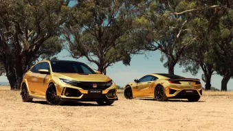 Honda Australia 50th Anniversary Gold Cars