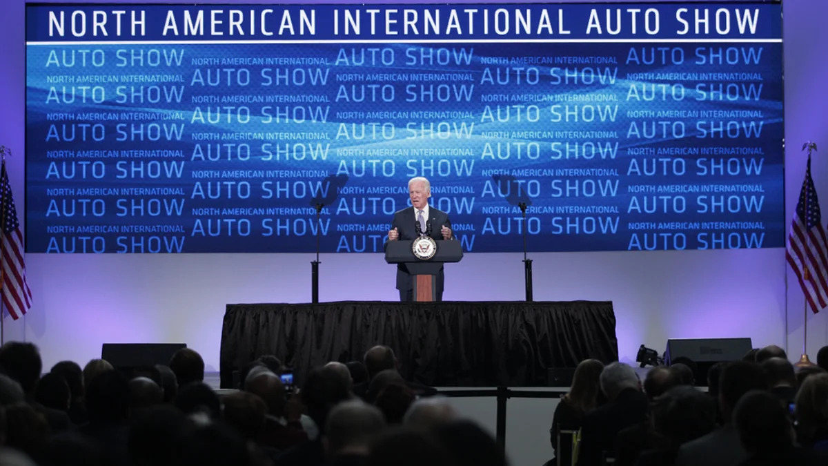 Vice President Biden Visits North American International Auto Show
