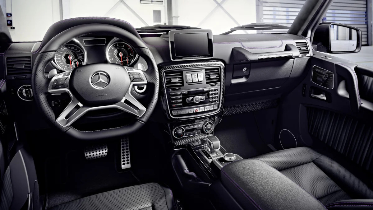 Mercedes-AMG G63 interior black purple