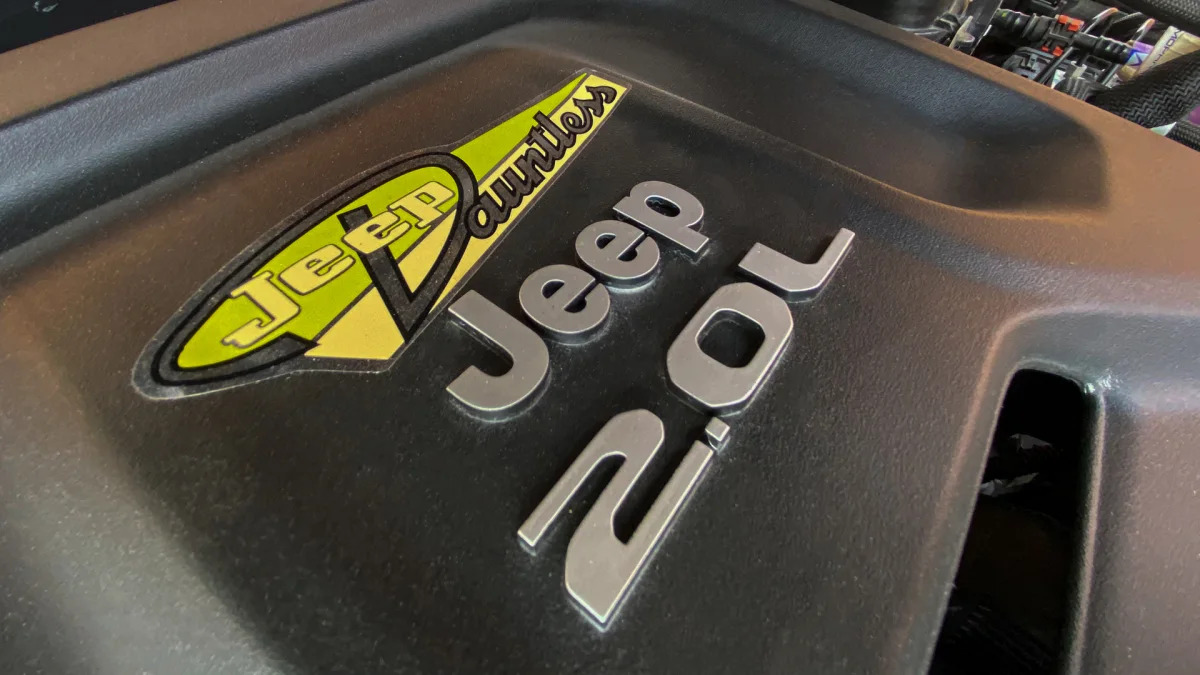 Jeepster Beach engine emblem