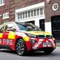 BMW i3 fire vehicle london england uk