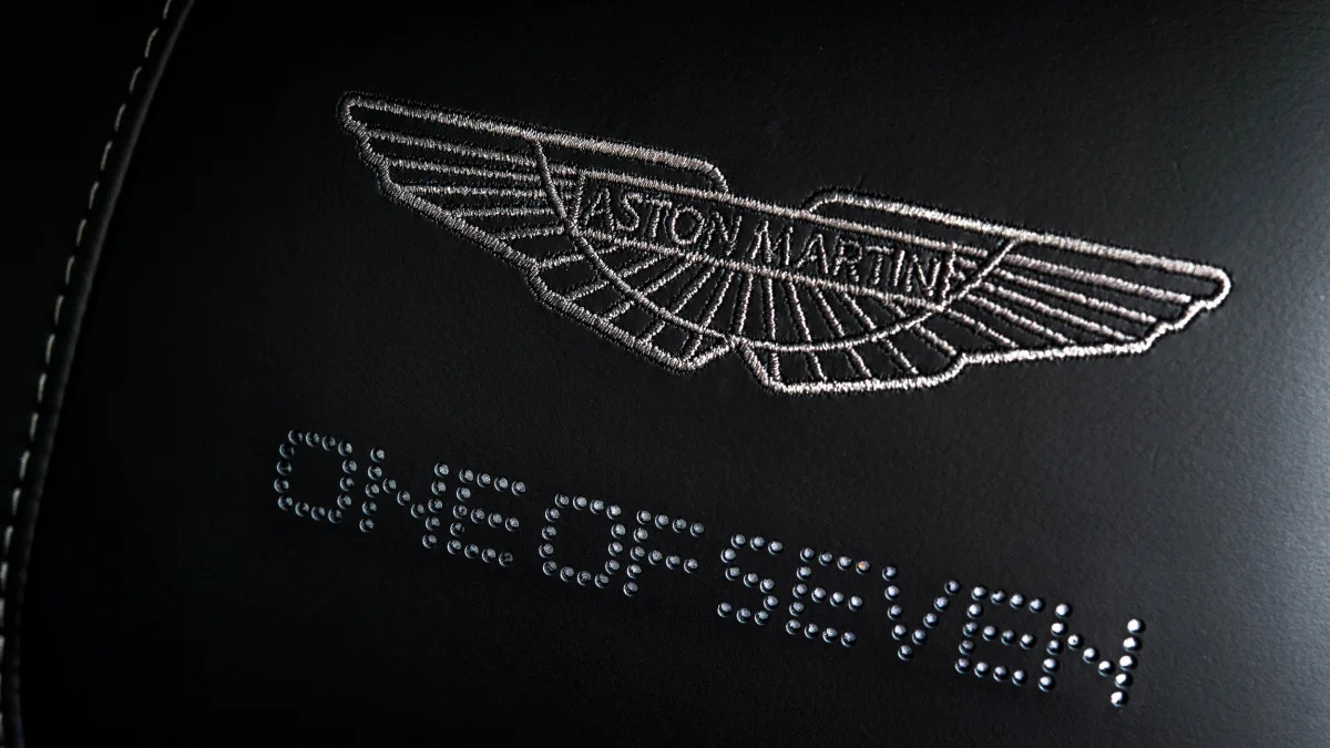 Aston Martin Vanquish One of Seven embroidery