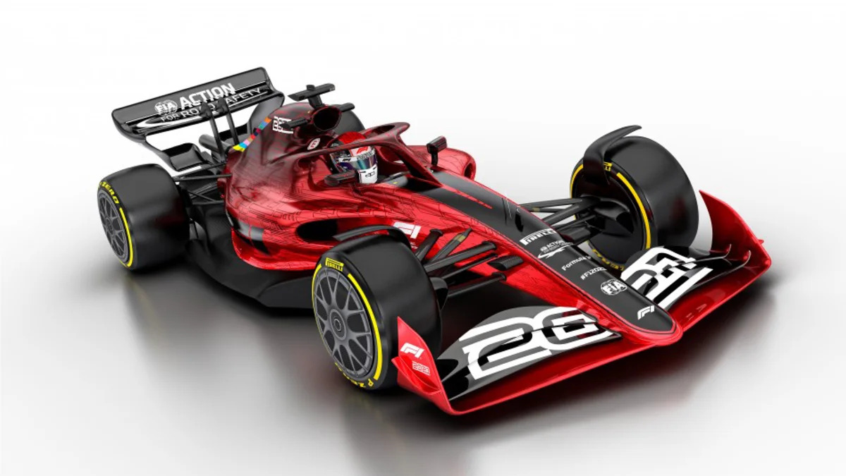 2021 Formula 1 race car rendering