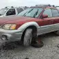 45 - 2003 Subaru Baja in Louisiana wrecking yard - photo by Murilee Martin