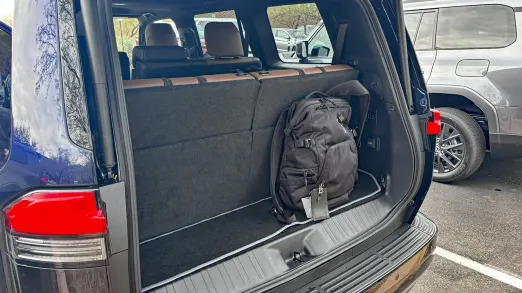 2024 Lexus GX cargo behind third row with backpack